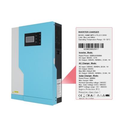 China VM PLUS Inverters 3.5KW And Solar Hybrid Converters MPPT 100A Charger Inverter 10*30*44cm for sale