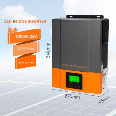 China Hot Selling Two Load 8200w 10200W Output Built In 180A Mppt Controller Hybrid Solar Inverters 448*315*122 for sale