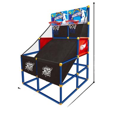 China Toy Of Plastic Indoor Plastic Basketball Hoop For Double Shooting Game for sale