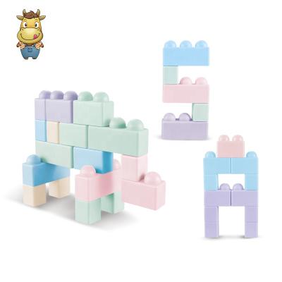 China NEW Color DIY Toy 2020 Eco-Friendly Building Toy Boys And Girls Puzzle Baby Soft Rubber Blocks Building Toy 2020 for sale