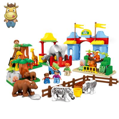 China Toy Wholesale Zoo Building Block Figure Animal Blocks Toy For 3-5 Years Old Children for sale