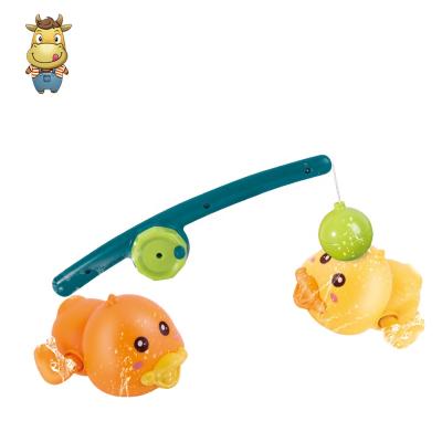 China Child's Toy Factory Direct Shower Swimming Duck Toy Bathroom Toy Cute Bath Duck playing in the shower. for sale