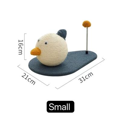 China Scratching Cute Duck Climbing Cat Tree With Creative Duck Toy Ball Carpet For Cats Luxury Modern Wooden Pet Scratcher Towers for sale