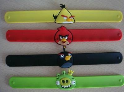 China Hot selling Silicone Slap Wristband/Bracelets, low MOQ with factory price,custom color for sale