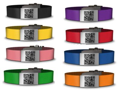 China Custom made Silicone & Stainless steel ID Bracelet, Medical ID wristband for sale