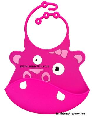 China Adjustable neck Silicone Baby Bib, Custom Silicone Baby Bib for sale