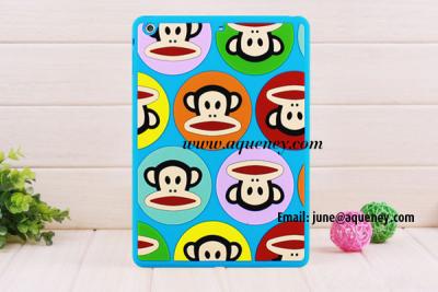 China Paul Frank Silicone Case For Ipad Air Half Colorful Monkey Zoom Julius for sale