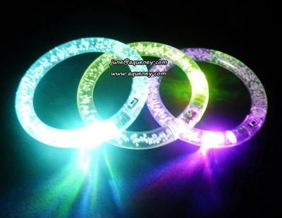 China Acrylic LED wristband, LED flashing wristband with led light for sale