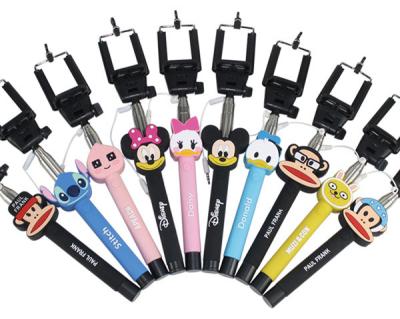 China Wholesale cartoon selfie stick, cartoon monopod for IPhone, Samsung and any smart phone for sale