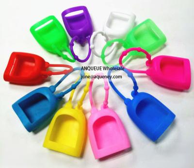 China 2017 wholesale silicon cover for hand gel,hand sanitizer silicone holder for sale