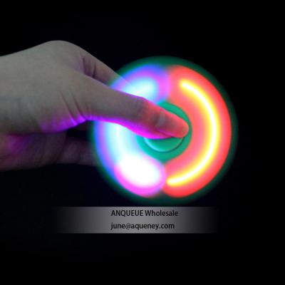 China High Quality LED Light Plastic EDC Hand Spinner for Adult Kids Relieve Anxiety Stress Kill the Time for sale