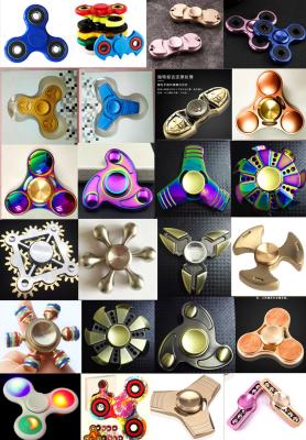 China NEW design high quality brass hand type fidget spinner Rotation Time Long Anti Stress for sale