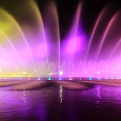 China Music Water Fountain Outdoor Digital Dancing Musical Water Fountain with Led Colorful Changing Light for sale