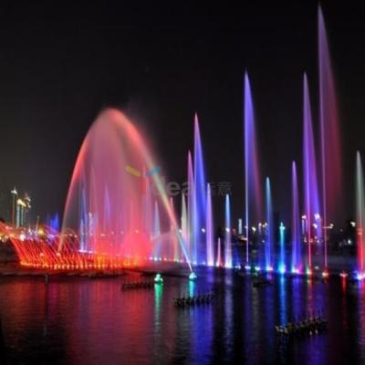 China Easy Installment Led Light Outdoor Dancing Water Music Sea Lake Or Water Pond Floating Fountain for sale