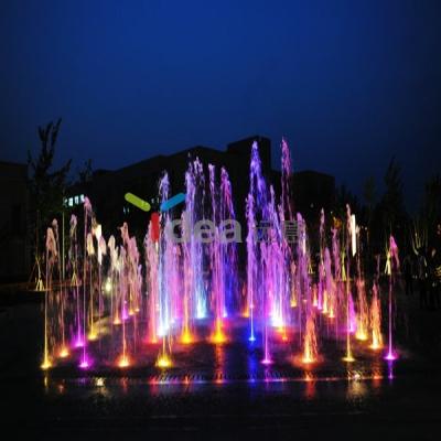 China Easy Install 8x8M Outdoor Square Shape Water Matrix Fountain Land Floor Dry Installation for sale