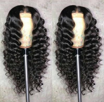 China Hot Selling Cheap Body Wave Double 10a Pulled Full Lace Wig, African Brazilian Hair Wig, 100%-150% Density Full Lace Front Wig for sale