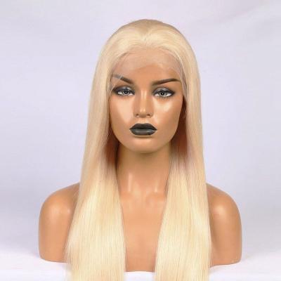 China Body Wave 13x4 Lace Front Human Hair Wigs T1B/613 Ombre Blonde Brazilian Lace Front Wig For Women Pre Piucked Remy Human Hair Wig for sale