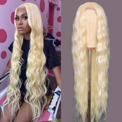 China Wave 150% Density 613# Silky Straight Hair 8 10 12 14 Inch Bob Lace Frontal Wig 613 Blonde Bob Wigs for sale