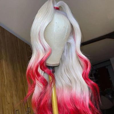 China Hot Wave Honey Brown Silky Straight Wig, Full Body Deep Part Lace Wig 4 27 Highlights Color, Virgin Hair Full Lace Highlight Wig for sale