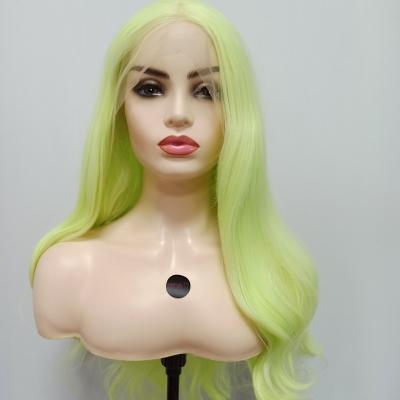 China Long body wave LINDAL ECO5 high fiber synthetic wig futura, hd synthetic lace wigs, synthetic lace front wig ombre for sale