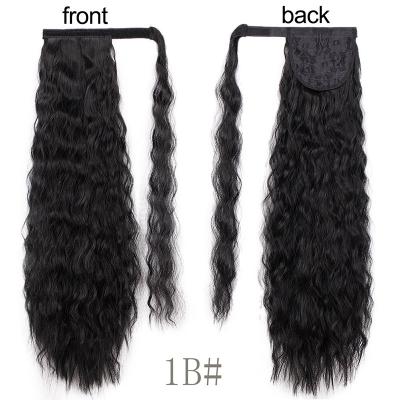 China LINDAL X-Ring Hair Various Colors Ready To Ship Synthetic Afro Kinky Curly Hair Extension Ponytail Synthetic Hair for sale