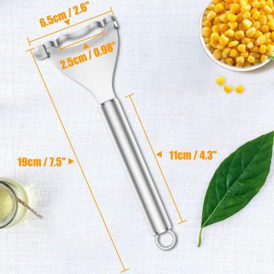 China Sustainable Premium Stainless Steel Corn Peeler Machine with Comfortable Handle, Easy to Use and Clean Corn Peeler Slicer, Silver for sale