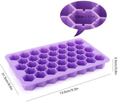 China Sustainable Sets of 2 Ice Cube Trays, Totally 76-Ice Pop Molds Easy-Release Silicone Ice Pop Makers with Spill-Resistant Removable Lid for sale