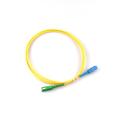 China Small Size SC / APC - SC / UPC Fiber Optic Patch Cord Transferred SC Optical Patchcord for sale