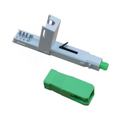 China FTTH Field Assembly SC APC Optical Quick Connector For FTTH Drop Cable for sale