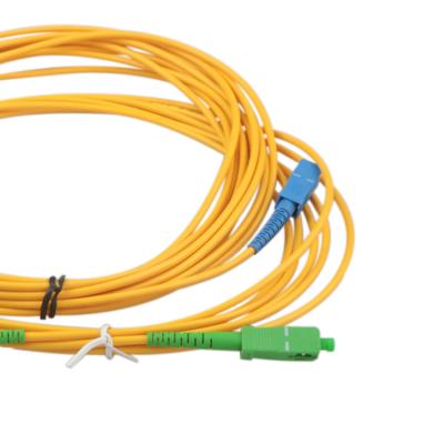 China Free Sample CATV/FTTP/Net EPON Male Cable Assemblies 3.0 SC APC To SC UPC Connector Fiber Optic Patch Cord for sale