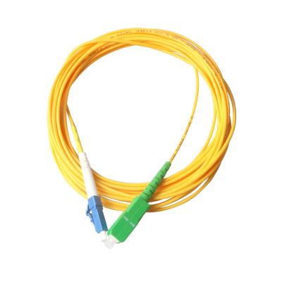 China Free Sample Cable Assemblies Simplex SC APC (Data Center) To LC UPC Connector Fiber Optic Cable for sale