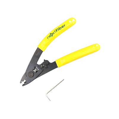 China Fiber Optic Cable Cutter Stripper FTTH Fiber Optic Cable Crimp Tool Fiber Optic Kit Cable Stripper Tool Transmission Hardware for sale