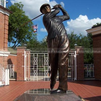 China Custom Memorial Sculpture in Europe Life Size Golfer Statue As Photos You Sent Life Size Golfer Sports Statue for sale