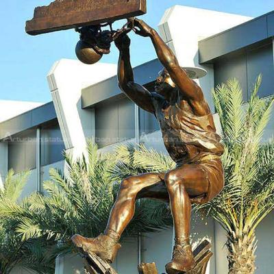 China Custom Europe basketball player statue memorial sculpture as photos you sent basketball player statue for sale