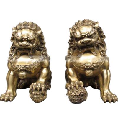 China Europe Lion Statue Chinese Fengshui For Gate Park Decoration Factory Supplier Lion Statue for sale