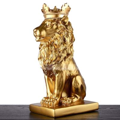 China Casting Copper Brass Sculpture Lion Bronze Statue Lion Statue For Garden Outdoor in Europe Bronze Classic for sale