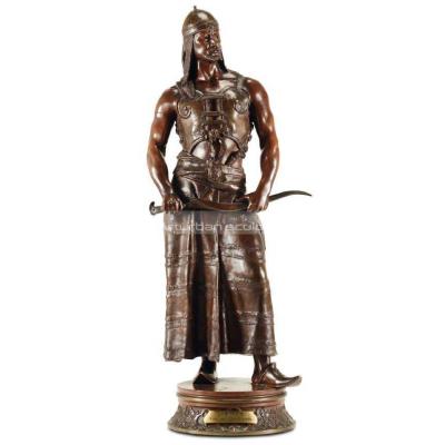 China Outdoor Knight Figure Roman Soldier Figure Statue of Europe Roman Life Size Soldier Warrior for sale