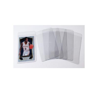 China Fashion Semi Rigid PVC Card Holder Saver Card Sleeves For Sports Game Card for sale