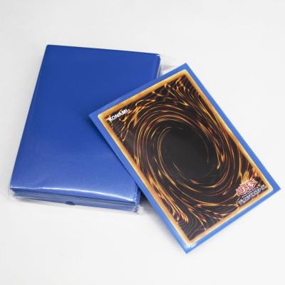 China Matte Surface 100ct Matte Standard Blue Deck Protectors Board Game and Trading Card Sleeves for sale