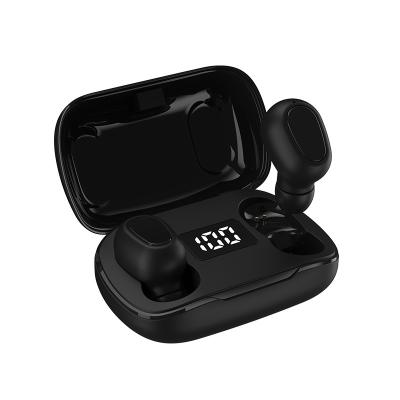 China 2021 In-Ear Smart Monitoring Earphone Waterproof Two Mini Wireless Headphones L21 Dual V5.0 Earbuds With Charging Box for sale