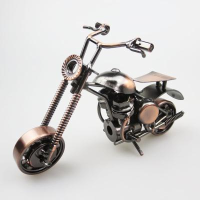 China Wholesale Europe Motorcycle Metal Crafts Model Car Vintage Car Model for sale