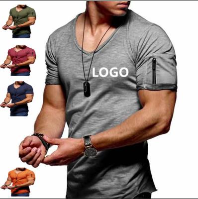 China QUICK DRY Plus Size Custom Gym Workout T-shirt Casual Quick Dry Short Sleeve T-Shirt For Men for sale