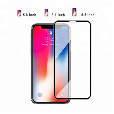 China Full Covered 3D 9h Bubble Free Tempered Glass Screen Protector For iphone xr xs max for sale