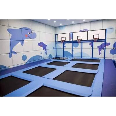 China Galvanized Steel Pipe Kids Most Popular Amusement Activity Aldi Trampoline Park For Sale for sale