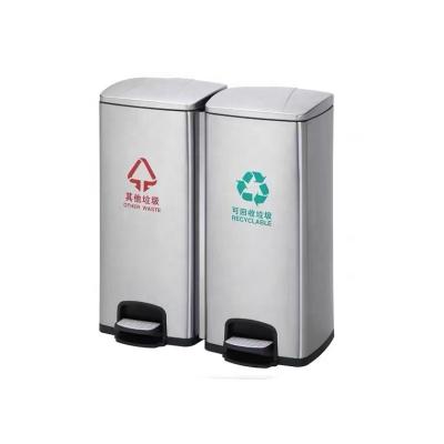 China Large Lihanrui Metal Stainless Steel Waste Bins Lihanrui Metal Waste Bins Garbage Bin Hotel Waste Bins Hotel Waste Hotel Hospital for sale