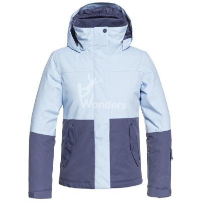 China Anlegestellen-Block-Schnee Hoodie-Jacke trägt Ski Jackets Girls-KINDER zur Schau zu verkaufen