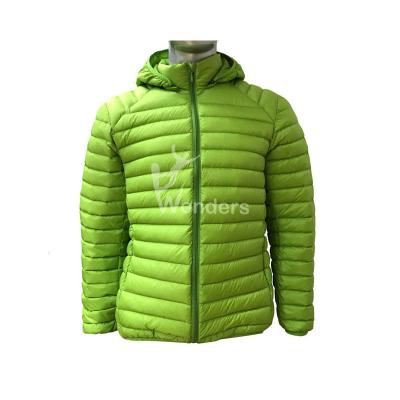 China Men'S Lightweight Packable Down Jacket DWR CF Zipper Custom Made for sale