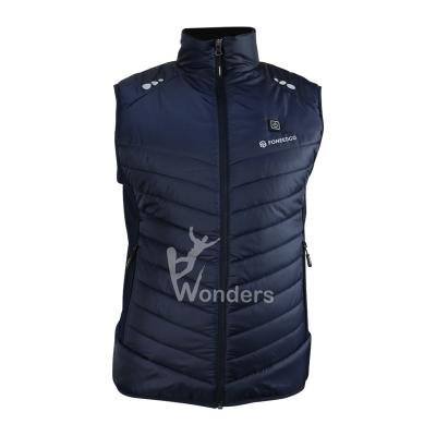 China Mens Electric Heated Fashion Fitted Lightweight Puffer Vest Usb Charging Heated for sale