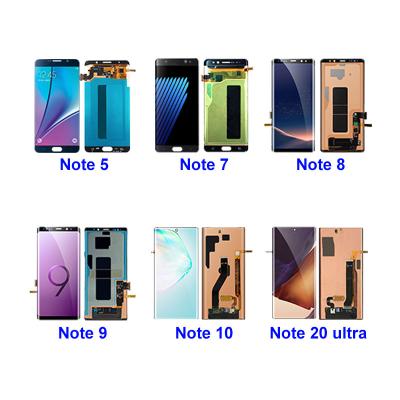 China LCD Display Screen Digitizer Assembly For Samsung Note 4 /5 Note 7 Note 8/9 Note 10 Note 10 Plus LCD Display the note 20 ultra as a mobile phone for sale