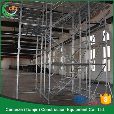 China Q345 Construction Scaffolding Tower Dimensions Ringlock Step Scaffolding Tube Lock for sale